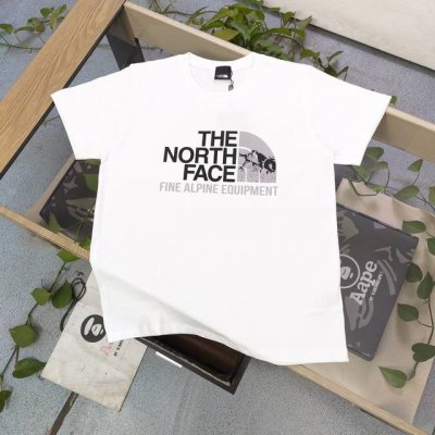 上新 款号：Tx275 2025春夏新款The North Face北面Tnf雪山大图案Logo印花休闲情侣短袖T恤，轻奢高级，上身效果，绝绝子，采用220克纯