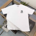 款号：Jw6027 高版本 2025新款Mlb洋基队Ny经典简约烫金字母图案Logo印花休闲情侣短袖T恤，选用了260克双纱爽滑棉面料制作而成。精细的做工和清晰