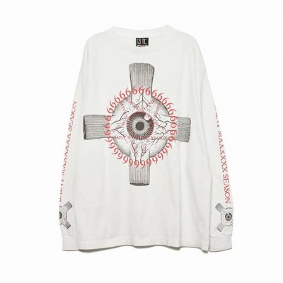 Sa63 Saint 纯棉长袖T 颜色:白色 码数:S-Xl