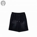 chrome Hearts 克罗心 25Ss 喷砂贴布绣刺绣短裤 采用订色订染毛圈纯棉卫衣面，420G双股双纱，手感舒适 进口针织针梳棉进行制作，厚度适中，有垂