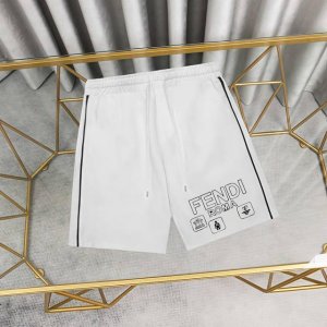 Fendi 芬迪印花短裤卫裤纯棉五分裤 1:1对版面料380克毛圈高克重百分百纯棉 提前做过预缩水1×1双纱洗一辈子都不会变形的 男女同款 官网细节 字母Log