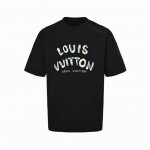 本地自取: 140 louis Vuitton/路易威登 25Ss 手绘迷彩字母Logo短袖 定织定染260克进口原版面料,搭配32支1×1棉盖丝罗纹 专柜71