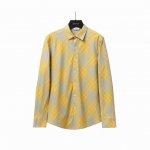 实拍细节图+尺码表 Burberry 巴宝莉 新款格子斜纹对格长袖条纹衬衫 面料采用100%纯棉格纹原版定制面料 面料属性舒适 透气 水感柔软 色织格纹纹路清晰