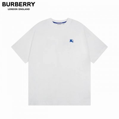 细节图 顶级版本.官网品质 #Burberry巴宝莉经典战马刺绣短袖T恤#官方原版一比一复刻 面料采用Bur定制平织棉 舒适透气不变形 进口田岛刺绣机出品 精密