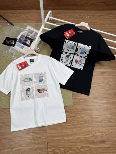 thenorthface北面全棉重磅印花Logo男女同款短袖T恤 北面夏季新品商务休闲正统字母花Logo透气舒适弹力圆领T恤，实打实的性价比 经典短袖T恤，一贯