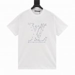 款号Y367 Louis Vuitton 路易威登 Lv 24Ss 星宿数字连线短袖 客供Alumo平纹棉绉布,，纤维面料精细裁制而成，平整紧致且手感质感都属于