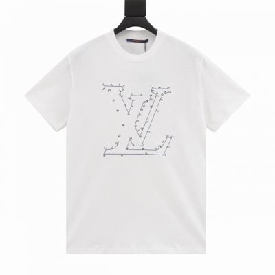 款号Y367 Louis Vuitton 路易威登 Lv 24Ss 星宿数字连线短袖 客供Alumo平纹棉绉布,，纤维面料精细裁制而成，平整紧致且手感质感都属于