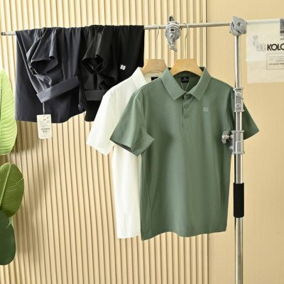 kolon Sport可隆夏季户外休闲男子凉感短袖T恤防晒运动徒步登山Polo衫 颜色：黑色，藏青，白色，果绿 尺码：M-3Xl Seco空气Polo Kolo