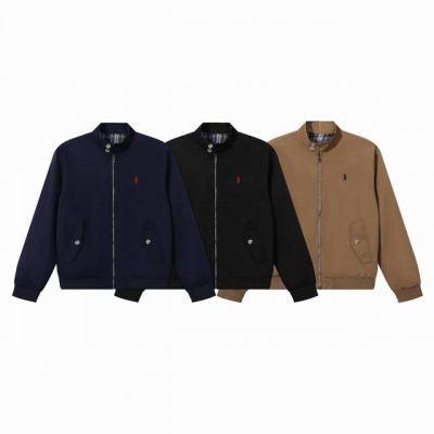 款号313 Ralph Lauren拉夫劳伦夹克刺绣小马外套老钱风老干部风哈林顿外套 正确版本 顶级复刻 内里采用苏格兰式面料，加上他们家经典的卡其色-三大元素
