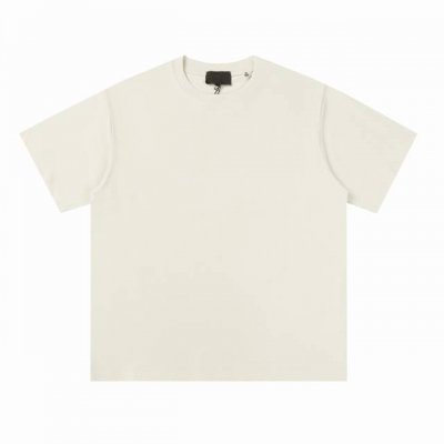 【水泥灰】P80 fear Of God Fog复线Essentials 第七季Fg7C植绒字母短袖T恤 原厂面料 克重240G，细节上的设计处理都是精心制作