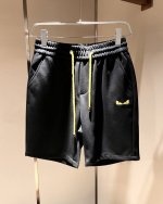 Fen*Di芬*迪 2025春夏新款经典休闲百搭抽绳休闲短裤 贸易公司渠道订单 Fd百搭休闲裤 大牌中的潮流设计 客供原版专属纯棉材质 自带挺阔感不会软塌有质感