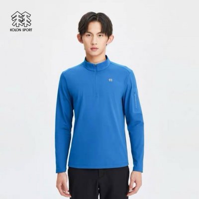 原单好货！ 就一批！ 货号:Lkzh4Sn225 可隆Kolonsport半拉链男士运动速干长袖，男士户外小立领半拉链～运动、登山、健身、日常通勤装，合身不紧身