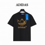 adidas 阿迪达斯 龙猫 短袖T恤 款号:Ad01 黑色 240克重磅小落肩100%棉T恤 Os版型 宽松有型好搭配 采用精梳紧密赛络工艺 面料更耐磨 袖口