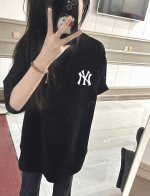 mlb Yankees-Ny卡通彩绘圆领短袖半袖T恤 面料采用260克纯棉双纱食毛面料 双线二本针压线 久洗不变形 原版定制三标 高端进口印花 随意水洗 情侣可