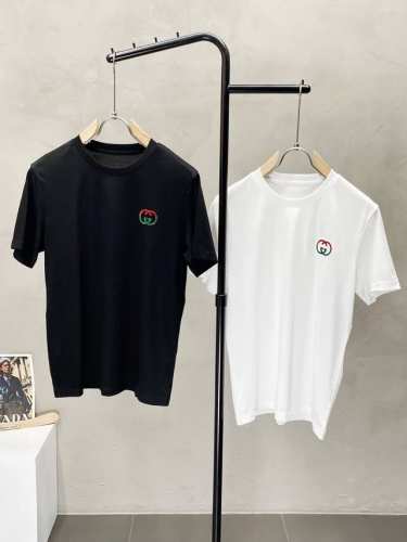 P170。Gucci古驰独家专供新款原单男士休闲短袖 高端定制 高版本 时尚百搭爆款进口面料 手感超柔软细腻 穿着亲肤舒适 高端精品 代工厂P精细做工 上身非常