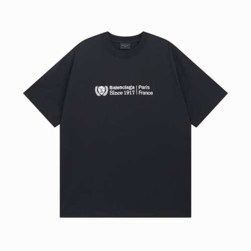 Balenciaga 巴黎世家2025 Ss 前面麦穗剪刀徽章刺绣短袖T恤 本市场No.1的质量 真正天花板品质 全部原版开发注意细节图 避免被盗图商家混发 正