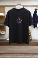 25Ss夏季新款系列！-L*Ouis男士圆领短袖T恤，克重260 高端潮牌，独特的设计风格，最新的满印3D数码.永远的经典男女同款，随意穿搭。上身巨好看，随便一