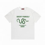 p100（隔天到） gucci 古驰 2025新款 蛇年限定 Guccify Yourself盘蛇字母Logo 男女同款 短袖T恤 ·定制300克100％双纱纯
