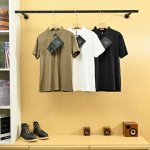 上新，P140 款号2596 prada 普拉达25S夏季新款商务休闲冰丝无痕短袖Polo衫。 贸易公司渠道稀出，每年经典的主线系列，低调沉稳的风格，非常适合每