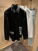 giv*Chy 纪*希2025春夏新款男士衬衣，主创时尚注入了全新时尚能量。通过探索各种题材和性感魅力，极具辨识度，引领全新街头时尚潮流。该款是G家独家的出彩设