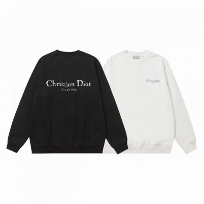上新 高品质 Dior 迪奥 秋冬新款字母圆领卫衣 原版面料420克双股纯棉毛线卫衣面料，网红明星同款 ，高版本 高品质纯棉毛圈面料定制定染上身效果特别好！透气