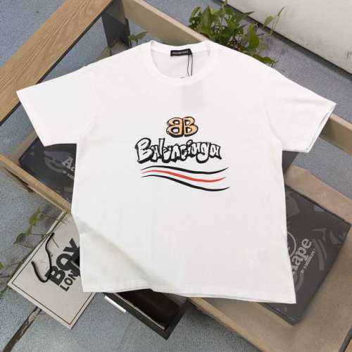 上新 款号：Tx241 2025新款Balenciaga巴黎世家联名可口可乐镂空字母图案Logo印花休闲情侣短袖T恤，轻奢高级，上身效果，绝绝子，采用250克纯