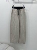 al*25新款撞色腰头长裤B定制Yb进口环保尼龙材质 质感光泽 微挺有型 正反面均不对称分布黑白色块和字母徽标 低调时髦 螺纹包边松紧调节 更休闲灵活 配合同系