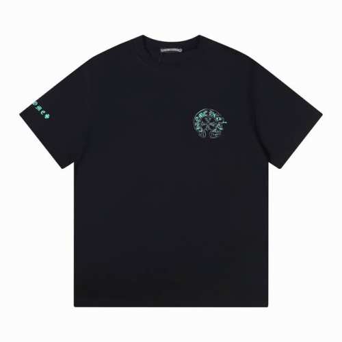 隔天 60Ss早春新品 克罗心 260克圆领短袖T恤 官方同步 高版本 高品质 时尚个性 百搭潮流 纯原品质 原版面料 吊牌 领标 水洗麦 三标齐全 颜色: 黑