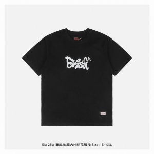 evisu 福神 25Ss 童趣达摩大M印花短袖 面料采用230克重精梳棉 定制32支1*1螺纹 成衣两遍水洗处理 面料舒适亲肤无异感 定制定染面料 纺织密度高