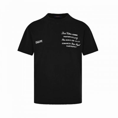 Louis Vuitton 路易威登 23Ss 后背鞋子印花短袖 夏季走秀款 前后数码直喷印花Logo面料采用定织定染280G精梳棉面料， 面料经过水洗预缩水