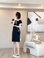 棉 氨纶 聚酯纤维 90 64 90 小码数据，依次是胸围，腰围，裙长 连衣裙 码数：S~Xxl 每大一个码数，胸围腰围＋4厘米，衣长裤长＋1厘米。数据为手工测