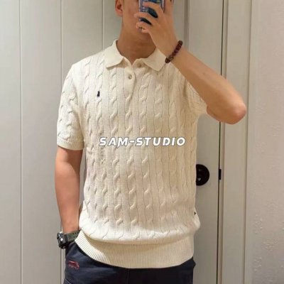 顶级版本 官网同步翻领纯色小马刺绣Logo针织短袖糯叽叽的 小马刺绣点缀就很好看，搭配和阔腿裤无论怎么搭都不会出错，一眼望去便是老派贵族的优雅随随便便就能穿出高
