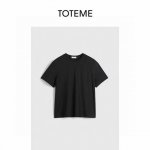 toteme 2025春夏新款T恤 宽松版型 做旧工艺 极简主义 Xssm p170