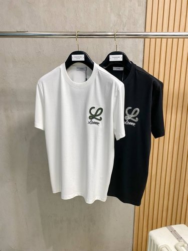 罗意威 2025新款原单男士休闲打底短袖T恤 高端定制 高版本 时尚百搭爆款宽松版型原版进口420克双股纯棉面料 螺纹袖口.领口衣摆 手感超柔软细腻 穿着亲肤舒
