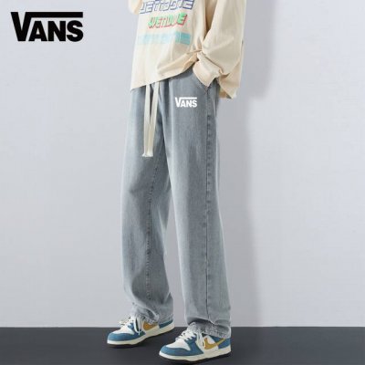 23年新款Vans复古直筒牛仔裤 男女同款 经典可乐柜子新款 复古水洗直筒设计 满满立体感 Ins小红书 微博网红博主强强推荐 各大网红上身 四季穿搭好物 牛仔
