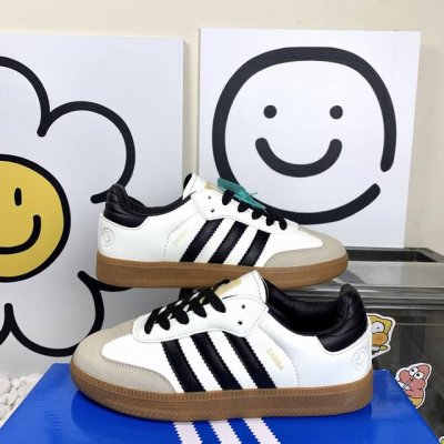 德训Hy009米黑 Adidas Originals Samba Og 轻松脚感 低帮板鞋 男女同款 尺码36-44