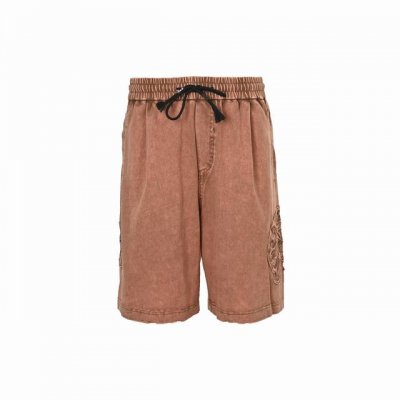 chrome Hearts 克罗心 25Ss 贴布马蹄十字咖刺绣水洗短裤 短裤起飞 超帅的男神裤 380G针织全棉重磅炒洗面料 版型超级赞 反复水洗不变形 炒洗
