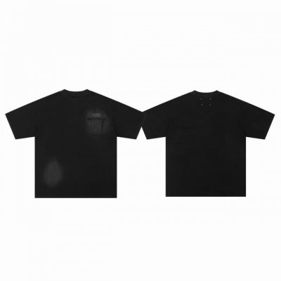 maison Margiela Mm6 马吉拉25Ss做旧磨破破坏工业风口袋情侣圆领短袖T恤 Color：黑色 Size：S M L Xl Number：259