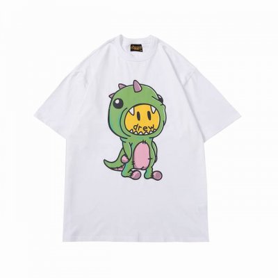 815 Drew恐龙印花圆领短袖T 码数：S-Xl 颜色： 白色