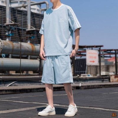 Arc’Teryx始祖鸟 独家实拍上新夏季高品质男女同款条杠圆领短袖短裤潮牌百搭休闲短袖衬衫短裤运动套装，本季主打，货源充足，放心主推，高端品质，经典设计，做工