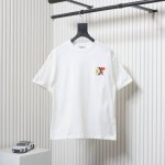 ami 25Ss 彩虹系列刺绣短袖T恤 原版购入，一比一还原 面料采用高克重260G重精梳棉，定制2:2螺纹，面料舒适亲肤无异感，定制定染面料，纺织密度高，垂感