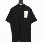 Balenciaga 巴黎世家 23Ss 节能标识冰箱贴短袖T恤 衣服采用了32S定制双股活性黑面料 版型还是一如既往的Os 最难调节的就是这个最新印花工艺 底