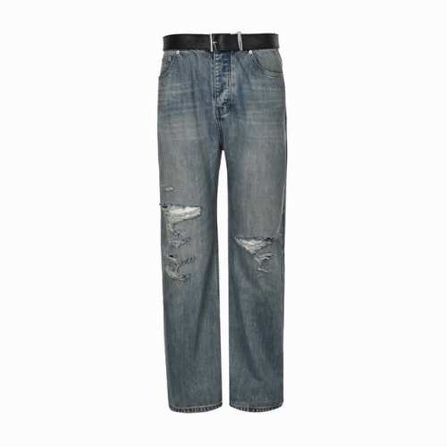 Balenciaga 巴黎世家 25Ss 皮带水洗破坏割烂牛仔裤 巴黎世家 Balenciaga官网同步发售新款 真皮皮带.不掉皮.1:1五金开模.不可拆卸装