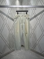 Acne Studios 25Ss 做旧5口袋宽松皮革徽标贴片细腰带牛仔裤 男女同款 码数：28.30.32