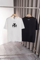 x004 Monaster 新款T恤，Logo+前后图案采用牙刷绣十刺绣工艺，260克高品优质双纱纯棉面料， 时尚而奢华，男女同款。 颜色：黑色，白色，尺码:M