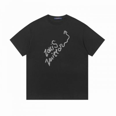 上新 Louis Vuitton 路易威登 字母发泡印花短袖 面料采用260克重精梳棉，定制1*1螺纹，成衣两遍水洗处理，面料舒适亲肤无异感，定制定染面料， 纺