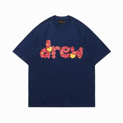 Y37 Drew 字母花短袖T恤 码数：S-Xl 颜色：海军蓝
