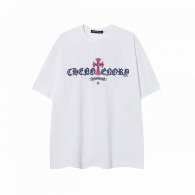 高版本Chrome Hearts克罗心 梵文十字大翅膀发泡印花短袖，面料使用 G高克重全棉双纱面料，纹路清晰可见，质感柔软细腻光滑，垂感十足！有一定厚度 非低廉