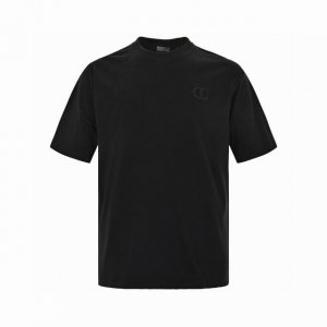 迪奥 Dior 夏季新款 经典Cd字母刺绣圆领短袖T恤 高端品质采用定制定染高克重面料 洗水完高达280G纯棉双纱面料 面料柔软舒适且不变形 宽松Oversiz