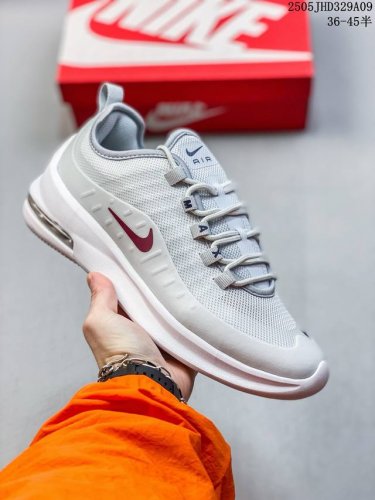 耐克 Nike Air Max Axis 男女子运动鞋气垫缓震轻便休闲运动跑步网面透气舒适日常慢跑鞋，时尚的无缝覆面和透气网眼布演绎时尚外观。流线型中底和独特后